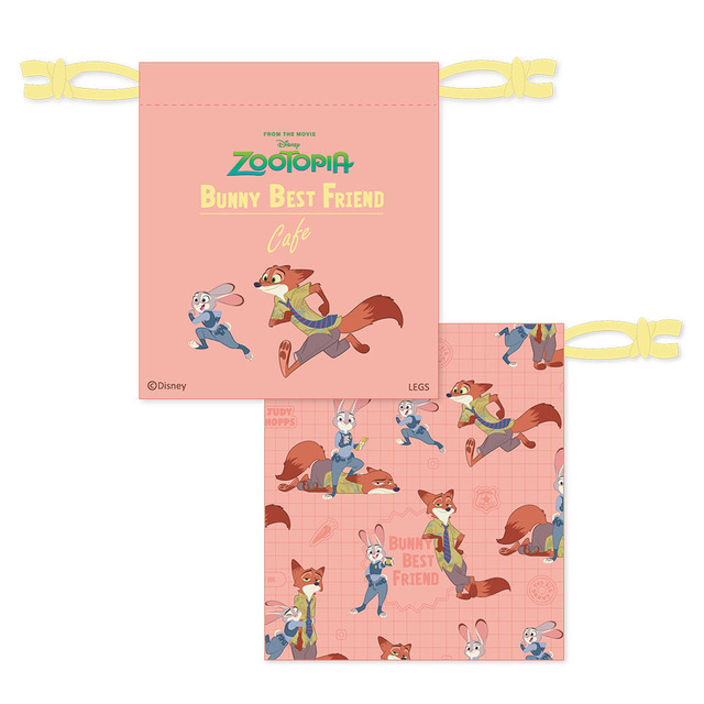 巾着 1,430円|ディズニー『ズートピア』「Zootopia」BUNNY BEST FRIEND OH MY CAFE