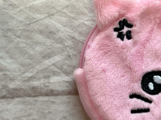 ピンクのふわふわ生地が可愛い〜！