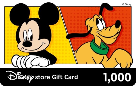 限定デザイン【ディズニーストア eギフトカード】