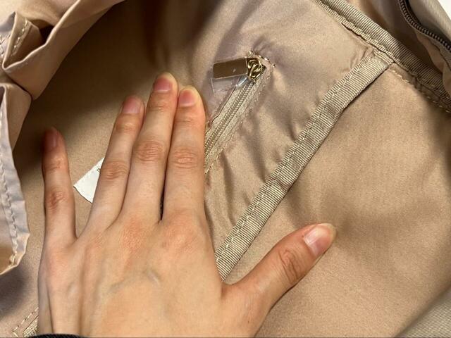 【ROPE’ PICNIC リサイクルポリエステルツイルリュック】ノートPCを入れられるポケットはクッション性が抜群！