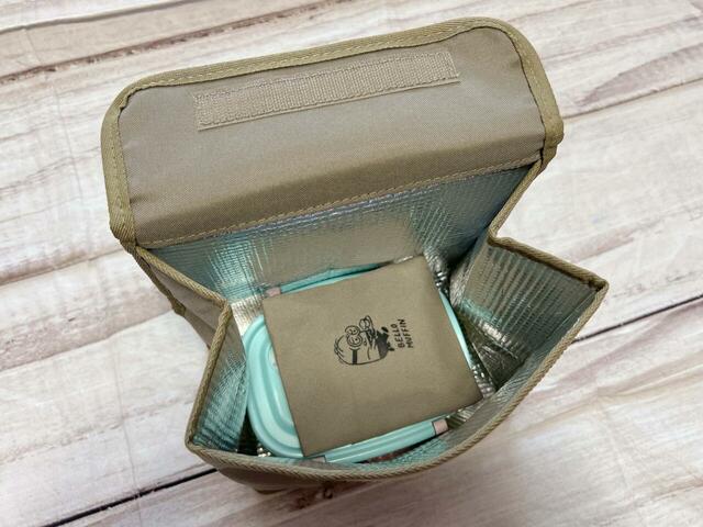 お弁当箱の上に乗せて持ち歩けます♪