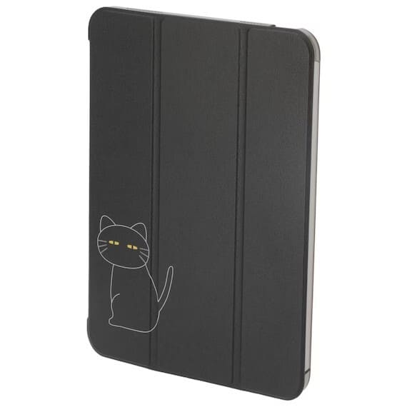 【ニトリデコホーム】「iPadケース (デコネコDH03 ブラック)」1,490円 幅18.5×奥行25.5×高さ1.4cm