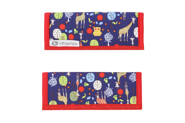 チューピー  ベビーカー・ハンドルカバー・シングル/サファリブルー