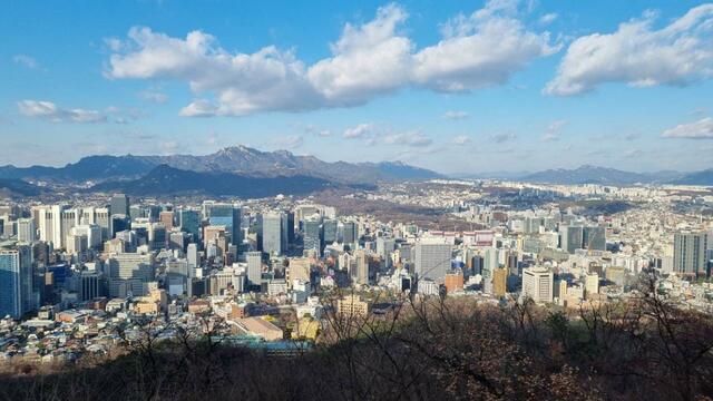 南山から江北エリアを望む