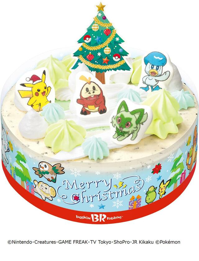 「ポケモン クリスマス アイスクリームケーキ」価格：参考価格 3,500円【サーティワン「HAPPY ICECREAM CHRISTMAS」】