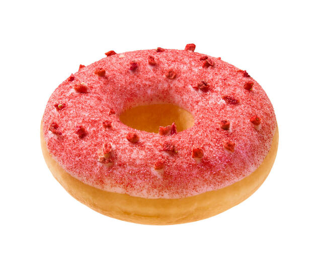 「ラッキー ストロベリー リング」＜価格：313円（イートイン319円）＞【クリスピー・クリーム・ドーナツにキュートな“干支ドーナツ”が登場！年末年始にお得な「ボックス」や「福袋」も販売されます！】　