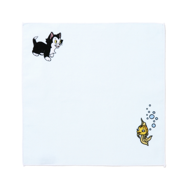 ピノキオ ハンカチ クレオ&フィガロ ブルー　1,000円