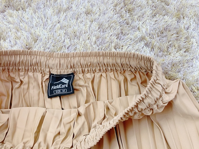 【ワークマン レディース撥水ライトプリーツスカート】サイズはM、Lのラインナップ