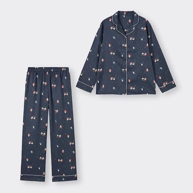 サテンパジャマ｜2,990円｜GU「LITTLE TWIN STARS (Sanrio)」コレクション