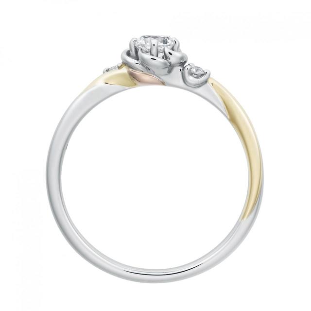 《エンゲージリング》PT950/K18YG/K18PGセンターダイヤ：0.2ctG-SIup3EXH&Cサイド：2pcs（H&C）￥297,000～（税込）
