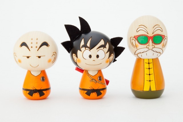 卯三郎　ドラゴンボールこけし 孫悟空 亀仙人 2体セット ちょこんと並ぶ姿に癒やされる「ドラゴンボール×伝統工芸」孫悟空