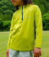 モンベル「クール ロングスリーブジップシャツ Kid's」