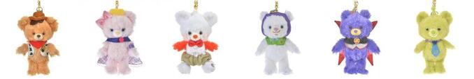 ぬいぐるみキーチェーン 各3,080円