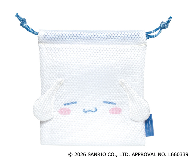 【サンリオキャラクターズ メッシュ巾着コレクション（全6種）】シナモロール