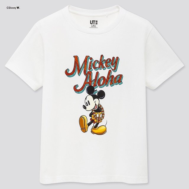 【KIDS】ミッキー アロハ UT（グラフィックTシャツ・半袖）¥790