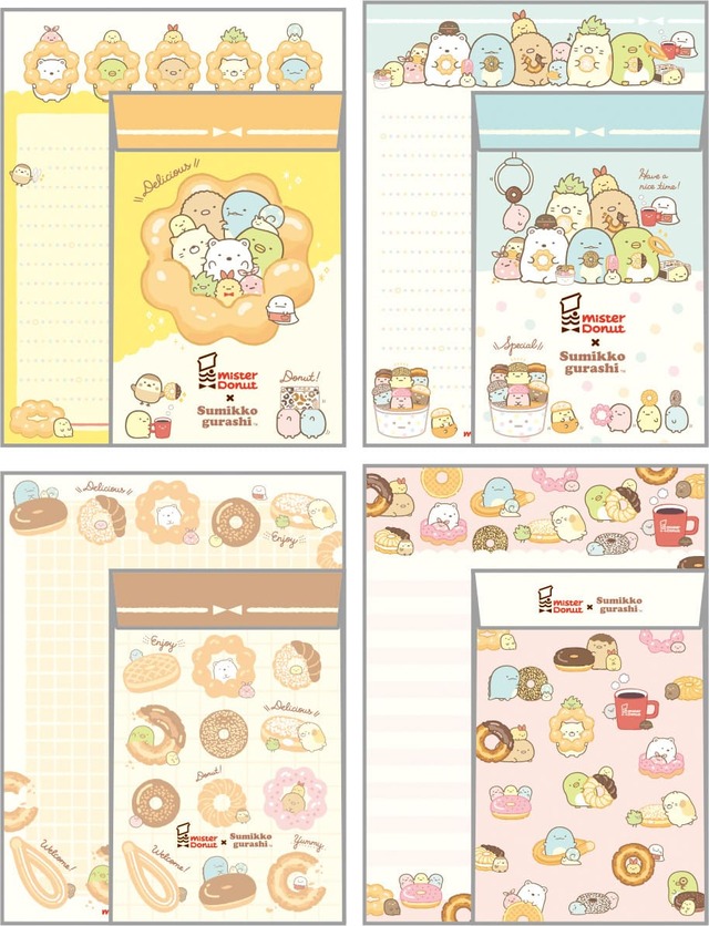 【ミスタードーナツ×すみっコぐらし】「レターセット」