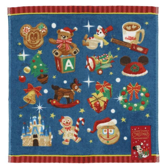 ウォッシュタオル 1,200円|東京ディズニーリゾート「ディズニー・クリスマス」スペシャルグッズ|販売店舗:東京ディズニーランド「ディズニー&カンパニー」、東京ディズニーシー「ガッレーリア・ディズニー」|発売日:2026年11月10日(火)
