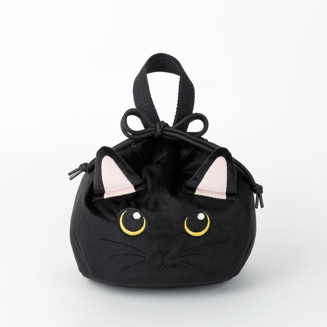 【紀ノ国屋】「保冷巾着」黒猫 ￥2,310（バッグサイズ：タテ約19cm×ヨコ約28cm×マチ約12cm）