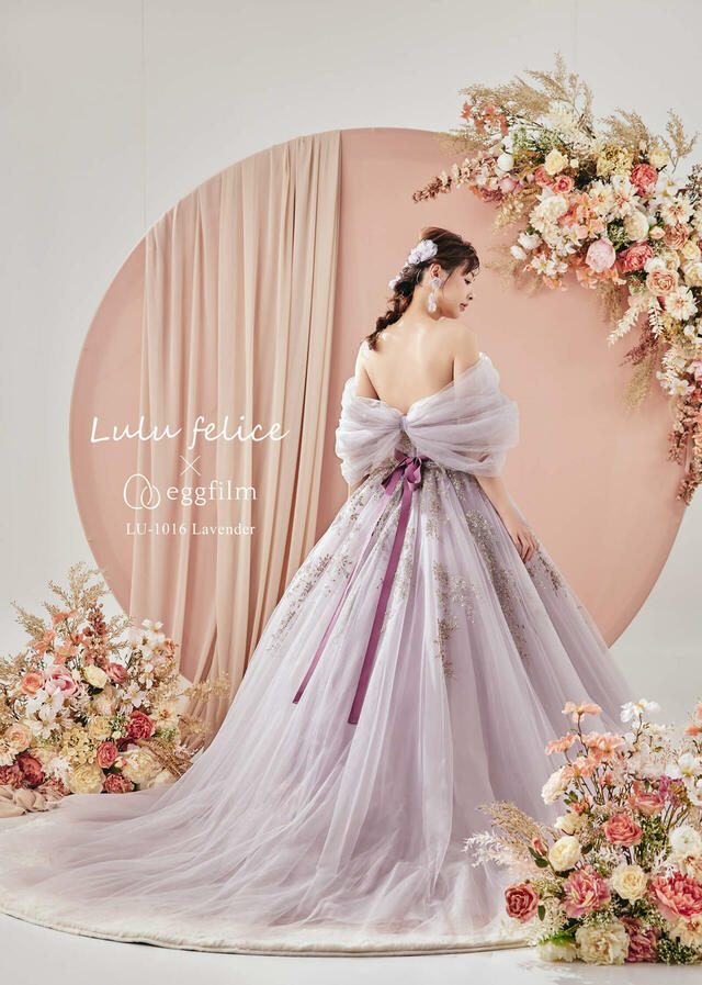 クラウディア「Lulu felice（ルル・フェリーチェ）」新作ウェディングドレス　LU-1016_Lavender