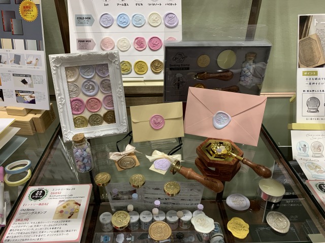 文具女子アワードに出店中のシーリングスタンプ