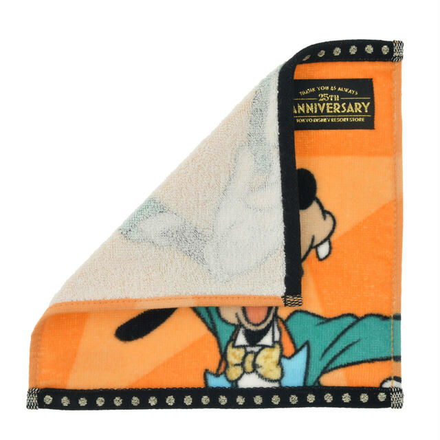【東京ディズニーリゾート店限定】グーフィー ミニタオル 東京ディズニーリゾート店25周年記念 900円