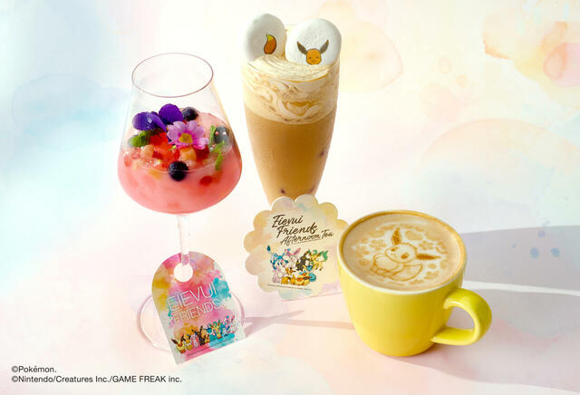 「スペシャルドリンク」＜期間：2024年9月17日～11月30日＞【イーブイやエーフィのケーキも♪“イーブイフレンズ”のスイーツ＆セイボリーに心ときめく『イーブイフレンズ アフタヌーンティー』開催】