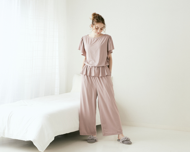 Francfranc（フランフラン）フリル ルームウェア オールインワン