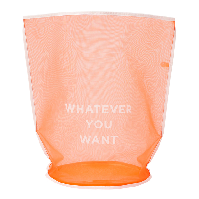 【Francfranc（フランフラン）】クラルテ メッシュバスケット  オレンジ Lサイズ