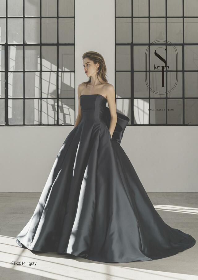 「ST」新作ウェディングドレス　ST-0014_Gray