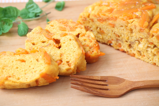 もちもち！キャロット蒸しパン