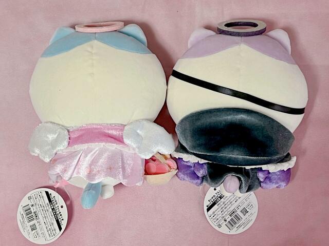 【ちいかわ てんし♡あくま@東京駅】ちいかわ てんし♡あくま ぬいぐるみS/後ろ姿にはきちんと羽が。細部まで凝っています!