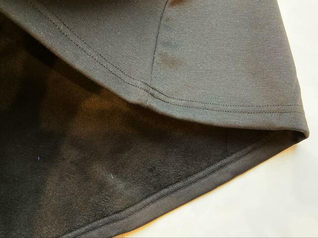 【cocaロングワンピ―ス】裏地はふわふわのシャギー素材。毛布に包まれているかのような暖かさです!