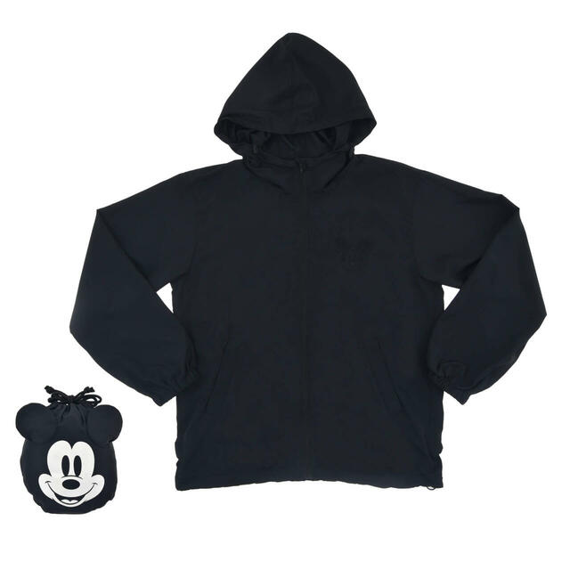 ミッキー ブルゾン ポケッタブル 巾着入り ブラック DISNEY TRAVEL 8,000円