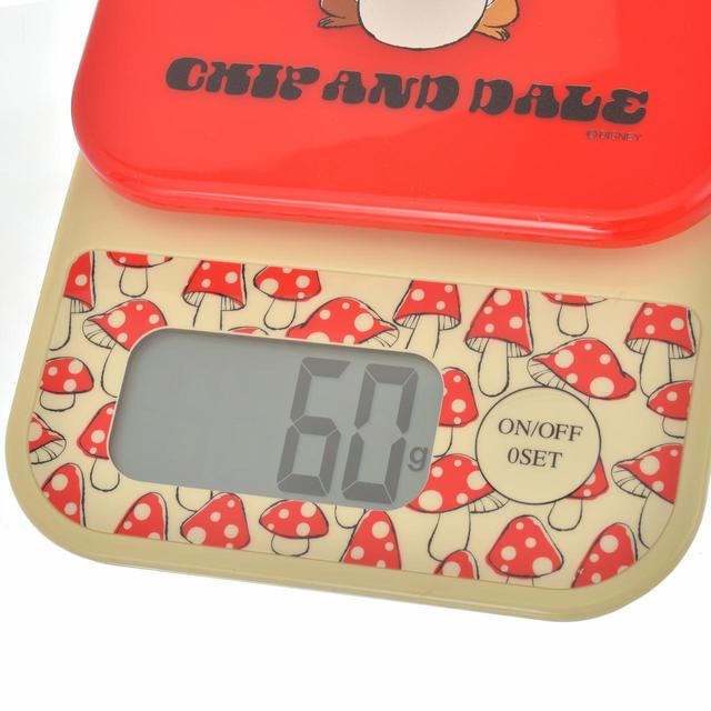 チップ＆デール デジタルキッチンスケール Mushroom Forest 4,400円