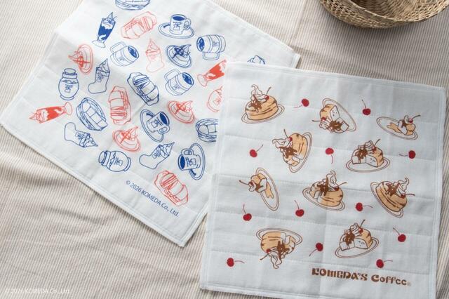 蚊帳ふきん　価格：660円（税込）　サイズ：300×300mm【『コメダ珈琲店』のコーヒー&キッチングッズ第2弾】