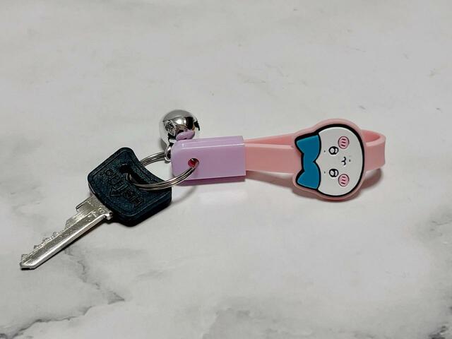 自転車の鍵につけてみました♪
