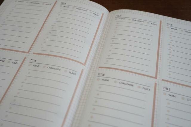 【LIFE PLAN】やりたいこと・挑戦したいこと・行きたいところを書き込める