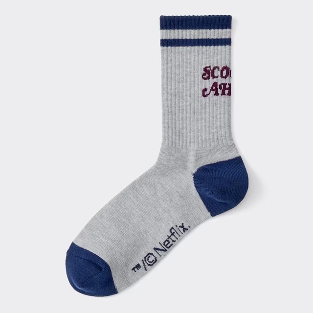 ハイアンクルソックス 390円｜GU×Netflix「ストレンジャー・シングス 未知の世界」