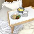 【IKEAベッドトレイ　DJURA ジューラ】ベッドの上でのんびりご飯タイムも過ごせる