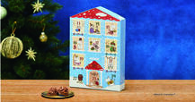 「【クリスマス2025】ムーミン アドベントカレンダー(ムーミンやしき)」<価格:1,458円(税込)>【ギフトにおすすめ♪ムーミン型クッキーが入った「ムーミンクッキー缶」やホリデーシーズン限定の「アドベントカレンダー」など、Cake.jpにて販売中!】