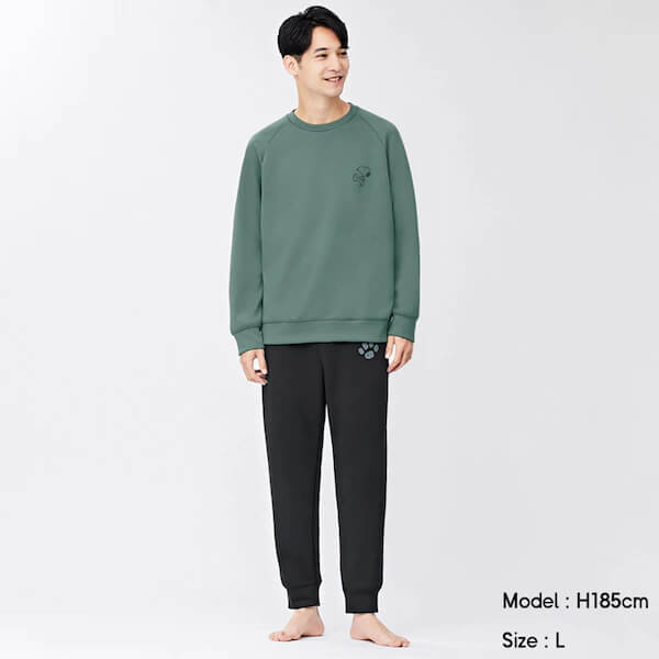 ソフトダブルフェイスラウンジセット(長袖)Peanuts ¥2,990