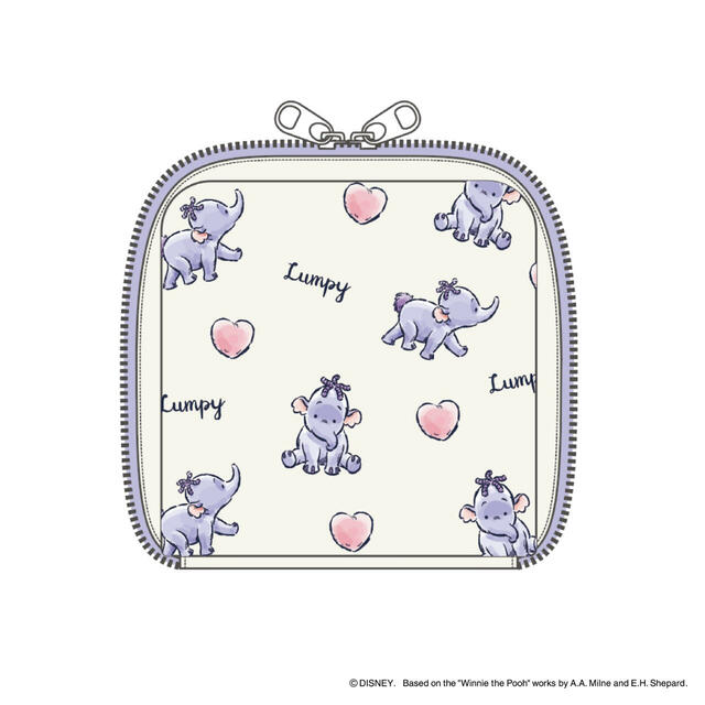 たっぷりトラベルポーチ ランピー 総柄(約幅15×高さ15cm)2,970円[阪急うめだ本店先行販売]