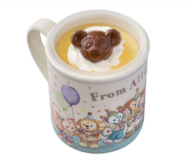 レモンゼリー&バニラムース、スーベニアカップ付き 1,070円|「ダッフィー&フレンズのフロム・オール・オブ・アス」スーベニア付きメニュー|東京ディズニーリゾート40周年“ドリームゴーラウンド”|発売日:2023年4月13日(木)|販売店舗:東京ディズニーシー「ケープコッド・クックオフ」