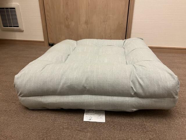 【カインズ　座布団にもなる背もたれイス】リクライニング1段階