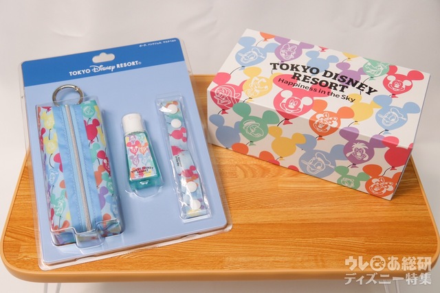 ミッキーバルーンデザインの衛生用品が可愛い