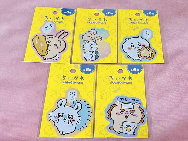 【ちいかわ×キャンドゥ】ちいかわ　ダイカットシール2／各税込110円
