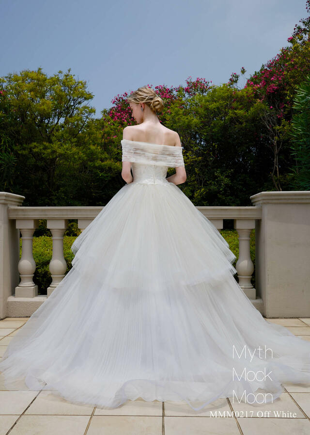 クラウディア｜Myth Mock Moon(ミスモックムーン)新作ウェディングドレス｜MMM0217_OffWhite
