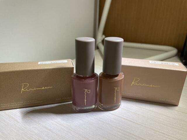 【Ririmew（リリミュウ）】ネイルポリッシュ「CHEEK PINK」と「LITTLE LITTLE PINK」 今っぽいこっくりとしたカラーがおしゃれ！