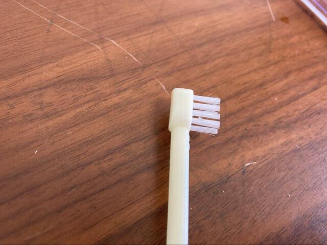 【ダイソー 子供用歯ブラシ 0-3才 3本組】子どもの小さい歯も磨きやすい