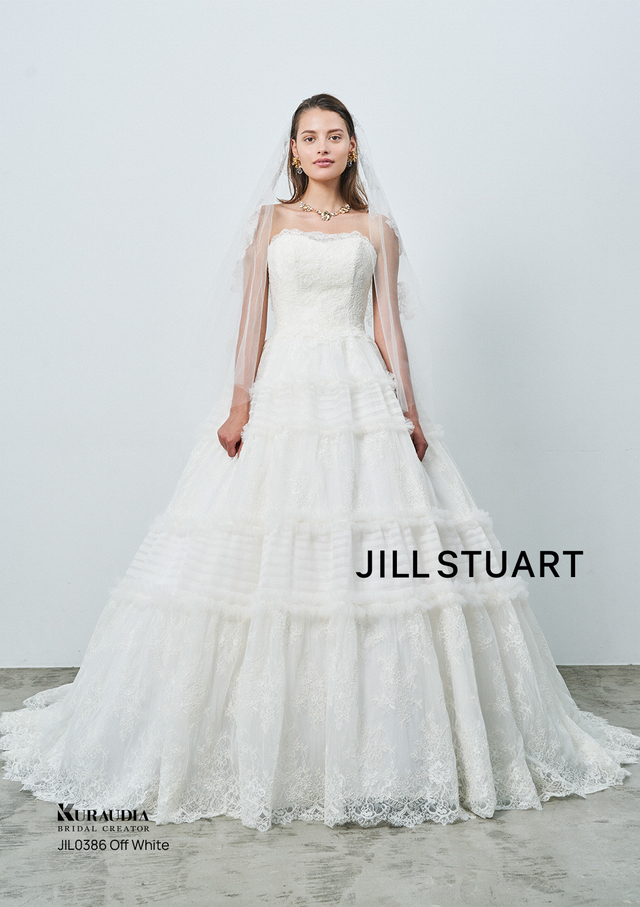 【JILL STUART(ジルスチュアート)新作ウェディングドレス】JIL0386-Off_White